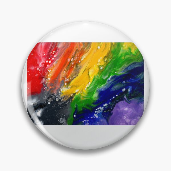 Item preview, Rainbow Pride Flag Fluid Art designed and sold by TheWonkyZebra.