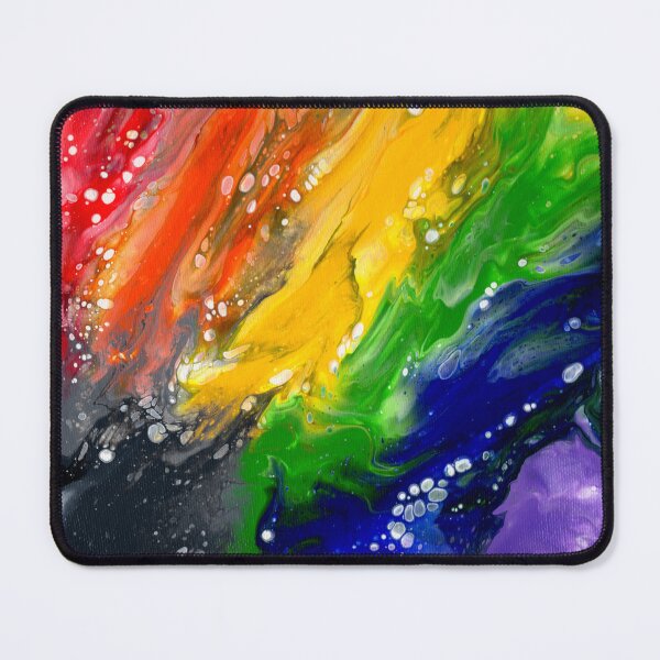 Item preview, Rainbow Pride Flag Fluid Art designed and sold by TheWonkyZebra.