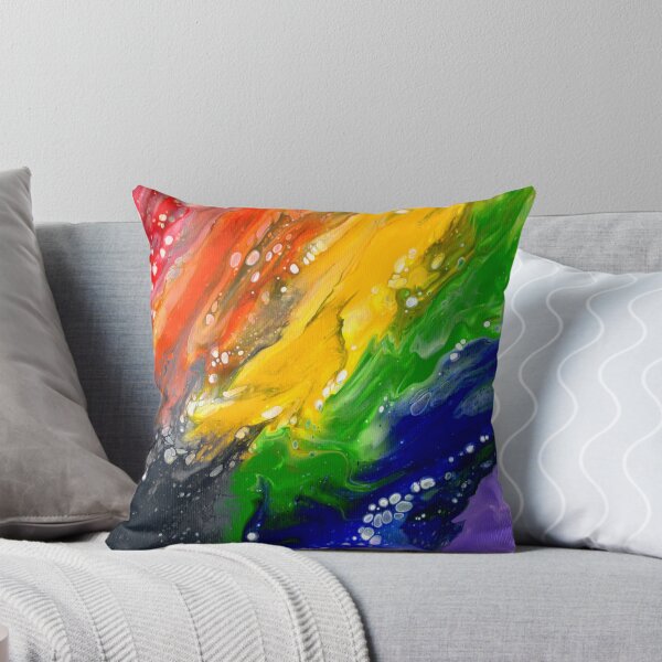 Item preview, Rainbow Pride Flag Fluid Art designed and sold by TheWonkyZebra.