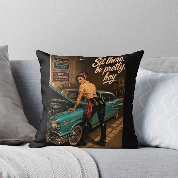 Item preview, Sit There, Be Pretty Boy – Retro Garage Pinup designed and sold by obstinator.