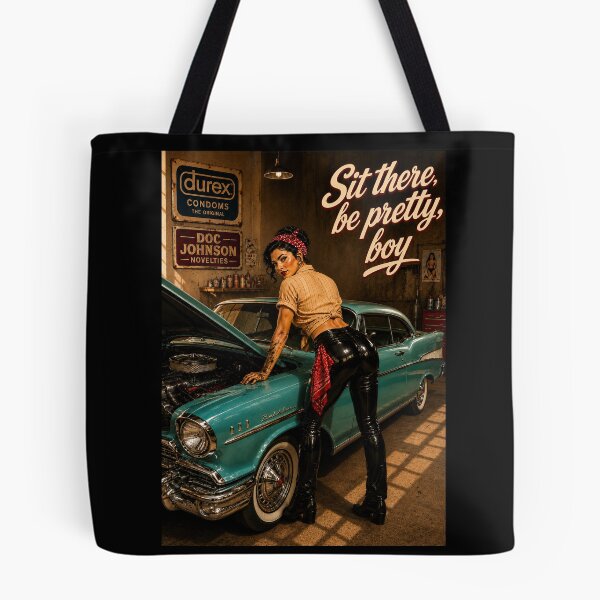 Item preview, Sit There, Be Pretty Boy – Retro Garage Pinup designed and sold by obstinator.