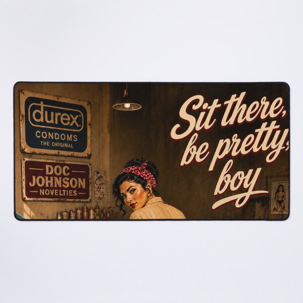 Item preview, Sit There, Be Pretty Boy – Retro Garage Pinup designed and sold by obstinator.
