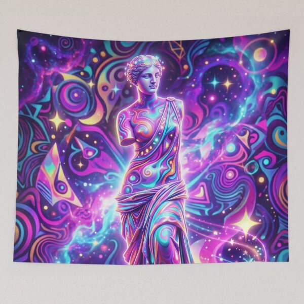 Item preview, Venus de Milo - Psychedelic Neon Art designed and sold by Lucid Dream Pixel.