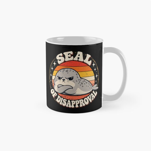 Item preview, Retro Seal of Disapproval designed and sold by Gabriela Mihai.