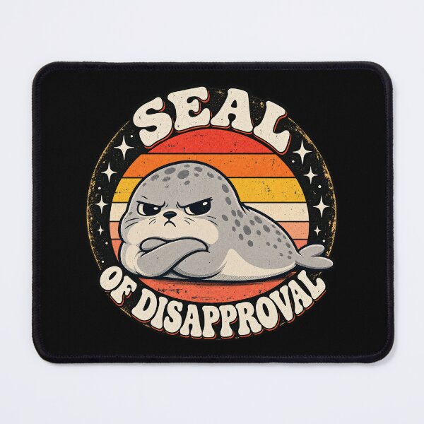 Item preview, Retro Seal of Disapproval designed and sold by Gabriela Mihai.