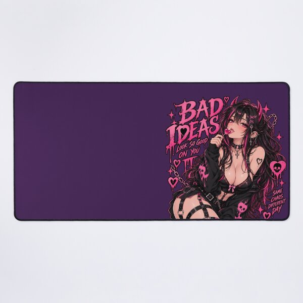 Item preview, Bad Ideas Look So Good on You – Goth Anime Demon Girl Aesthetic designed and sold by 2DBabeHeaven.