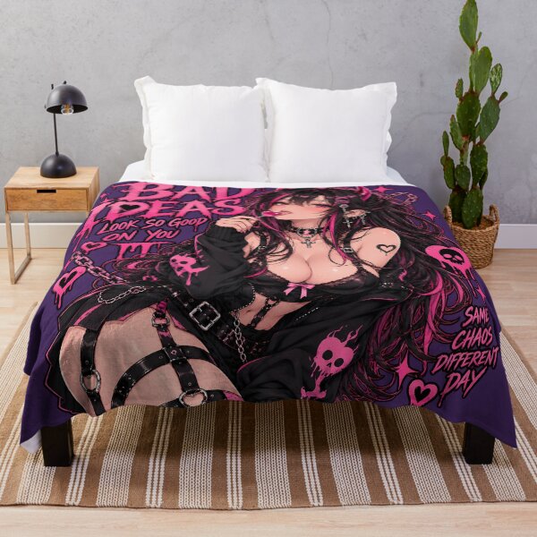 Item preview, Bad Ideas Look So Good on You – Goth Anime Demon Girl Aesthetic designed and sold by 2DBabeHeaven.