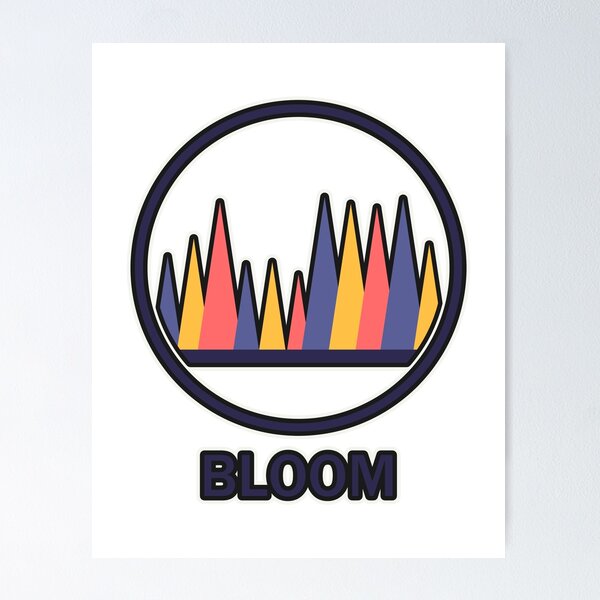 Item preview, Bloom – Colorful retro motif in a circle designed and sold by Glowfy.