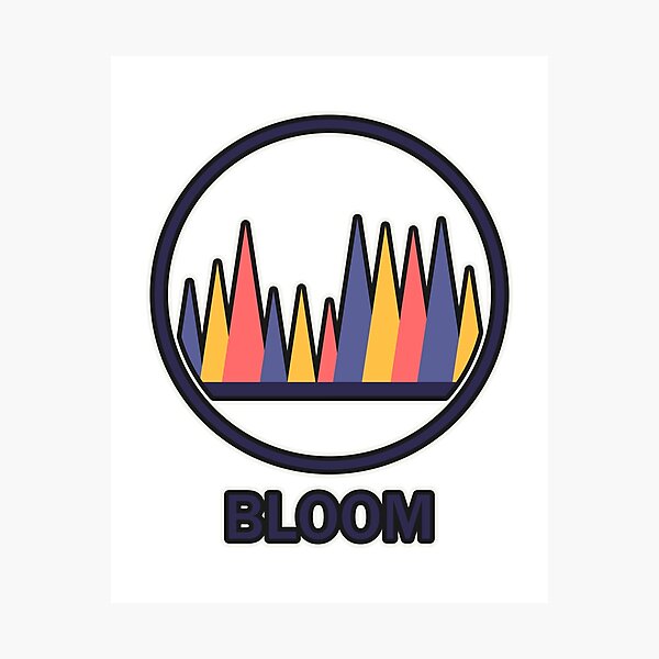 Item preview, Bloom – Colorful retro motif in a circle designed and sold by Glowfy.