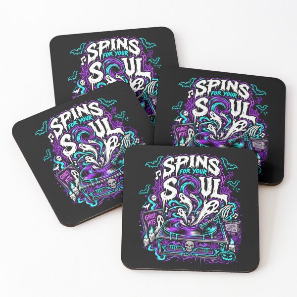 Item preview, Spins for Your Soul – Spooky Ghost Vinyl Record Halloween designed and sold by SidTastic .