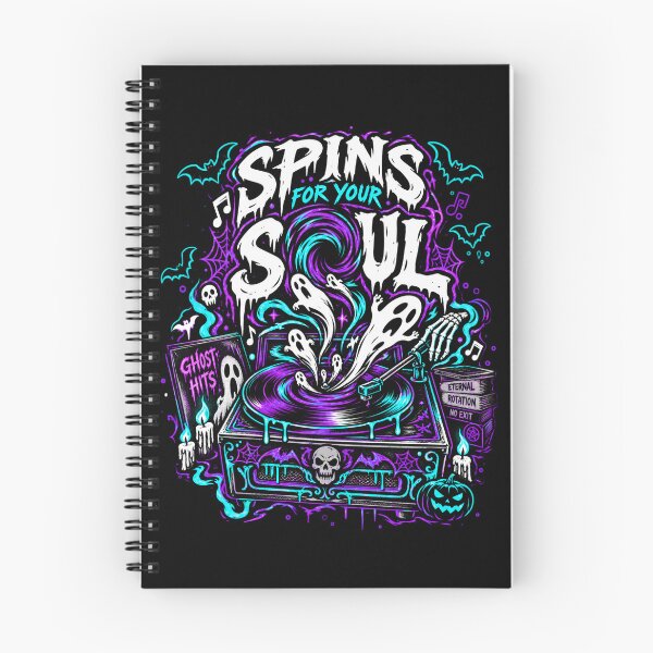 Item preview, Spins for Your Soul – Spooky Ghost Vinyl Record Halloween designed and sold by SidTastic .