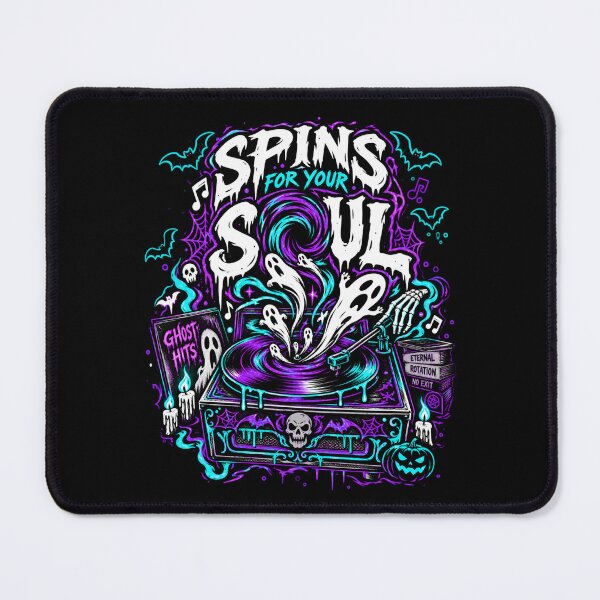 Item preview, Spins for Your Soul – Spooky Ghost Vinyl Record Halloween designed and sold by SidTastic .