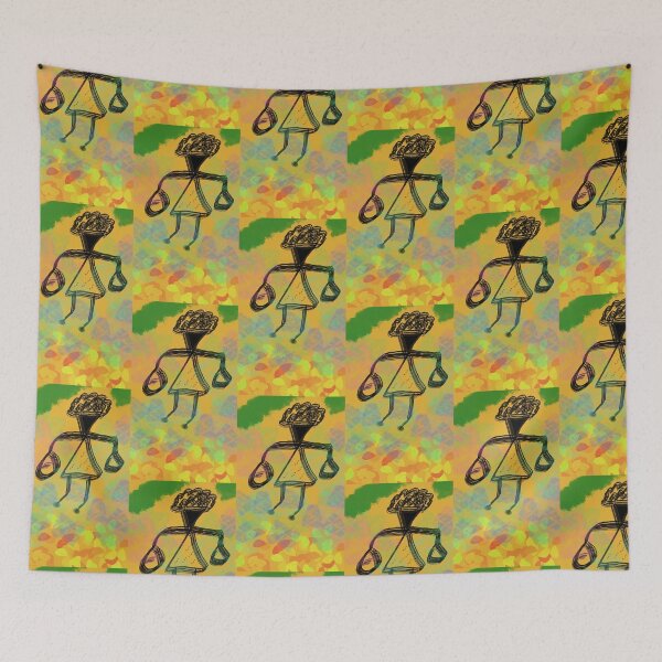 Item preview, Colorful Tribal Art Fusion Illustration designed and sold by AWADHESH  CHAURASIA.