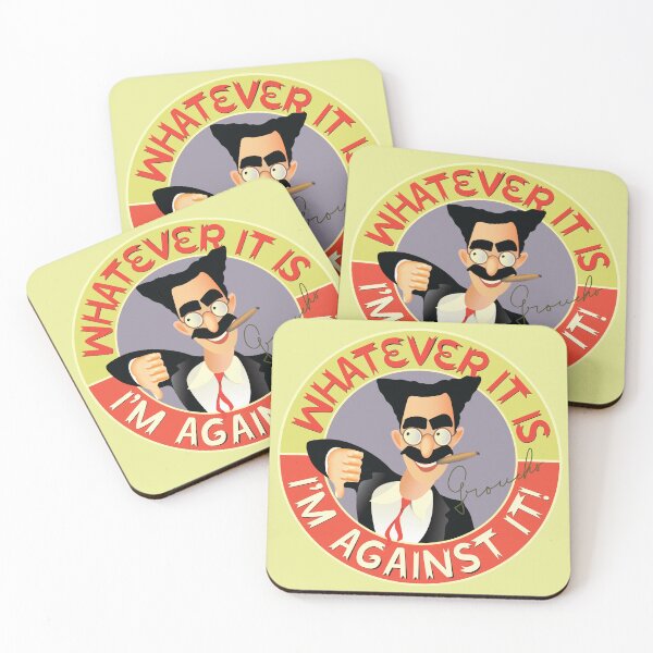 Item preview, Groucho - I'm Against It designed and sold by HeylDesign.