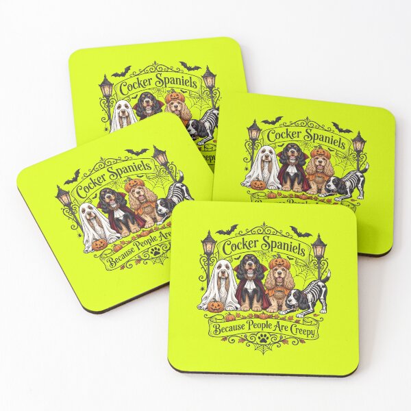 Item preview, Cocker Spaniels Because People are Creepy  designed and sold by Designart68.