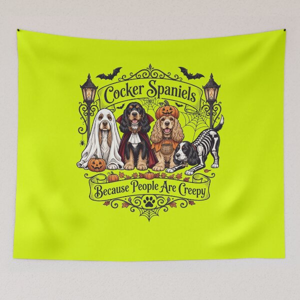 Item preview, Cocker Spaniels Because People are Creepy  designed and sold by Designart68.