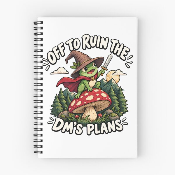 Item preview, Off to Ruin the DM's Plans Shirt, Funny DnD Frog Wizard Tee, Tabletop RPG Gift designed and sold by printshirtart.