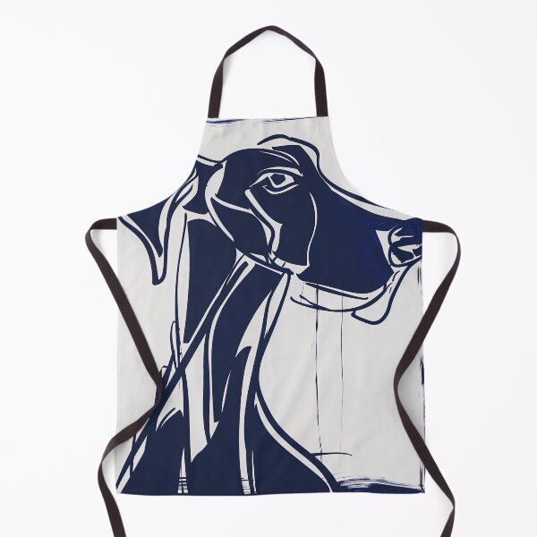 Item preview, Dobermann - Blue Abstract Art designed and sold by shadow-bloom.