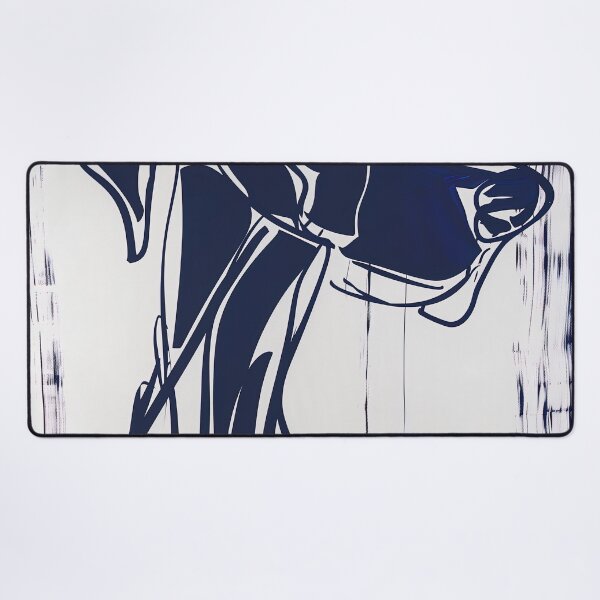 Item preview, Dobermann - Blue Abstract Art designed and sold by shadow-bloom.