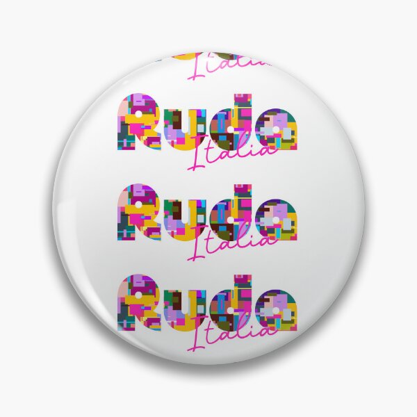 Item preview, Ruda, Italia, diseño tipográfico colorido para viajeros designed and sold by Wanderful-roads.