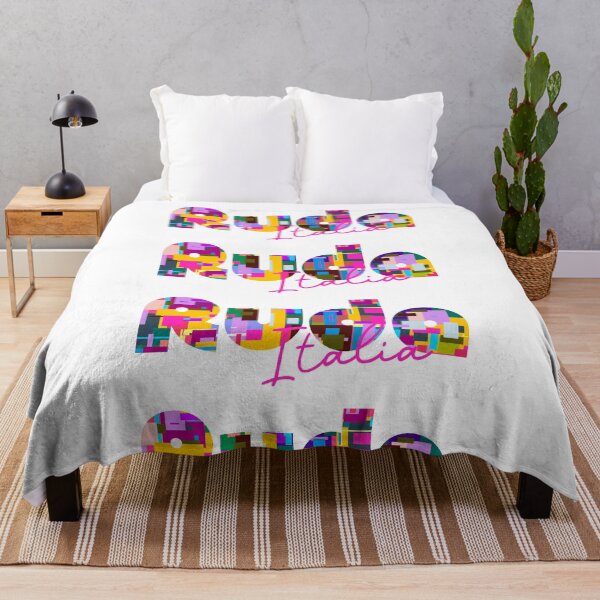 Item preview, Ruda, Italy, Italia, colorful typography design for travellers designed and sold by Wanderful-roads.