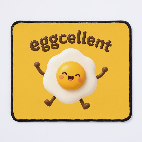 Item preview, Eggcellent | Cute Fried Egg Kawaii Character | Funny Breakfast Food Pun designed and sold by Eathusiast.