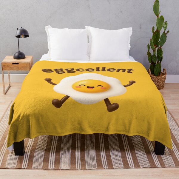 Item preview, Eggcellent | Cute Fried Egg Kawaii Character | Funny Breakfast Food Pun designed and sold by Eathusiast.