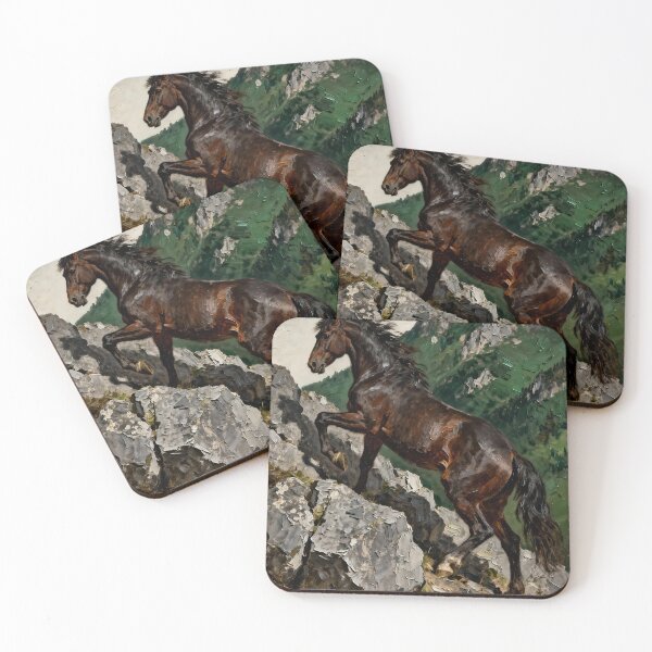 Item preview, Dark Horse on Rocky Mountain designed and sold by KAMOCHI Art.