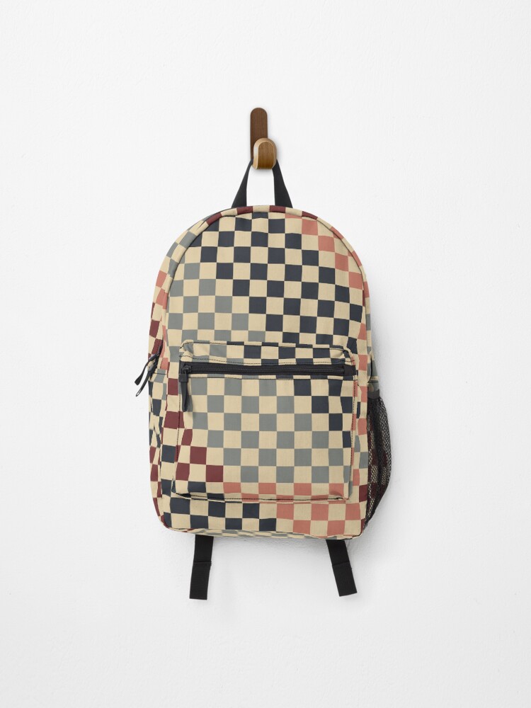 Thumbnail 1 of 3, Backpack, Checkered pattern - Retro designed and sold by PatternDesign01.