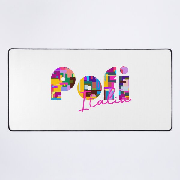 Item preview, Pofi, Ceprano, Italy, Italia, colorful typography design for travellers designed and sold by Wanderful-roads.