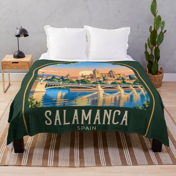 Item preview, Salamanca Vintage Travel Illustration designed and sold by HomeLivingCo.