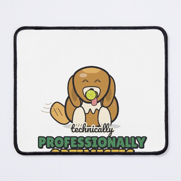 Item preview, Professionally Optimistic - Funny Golden Retriever designed and sold by BooAndBloomCo.