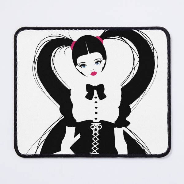 Item preview, Gothic Lolita Pigtails Doll, Black and White designed and sold by Keltoi-art.