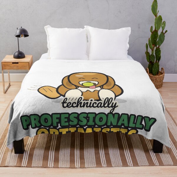 Item preview, Professionally Optimistic - Funny Golden Retriever designed and sold by BooAndBloomCo.