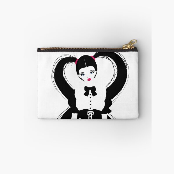 Aperçu de l'œuvre Poupée gothique lolita pigtails noir blanc créée et vendue par Keltoi-art.