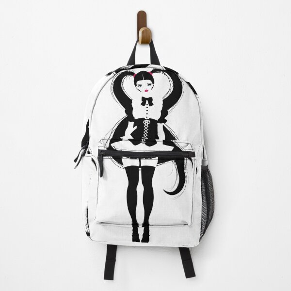 Item preview, Gothic Lolita Pigtails Doll, Black and White designed and sold by Keltoi-art.