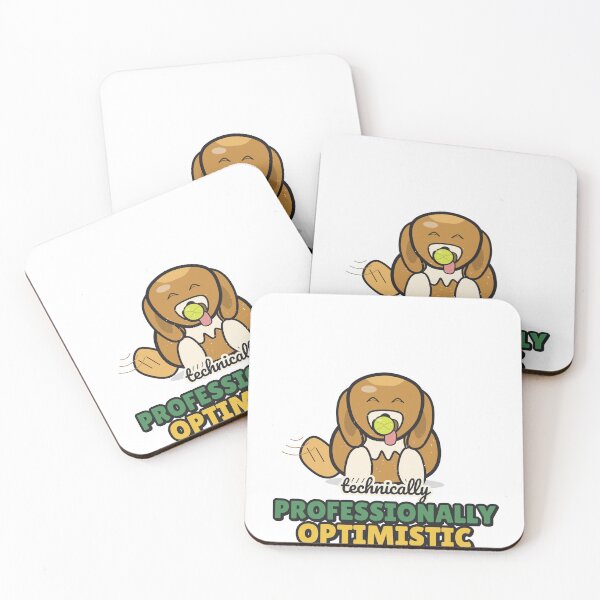 Item preview, Professionally Optimistic - Funny Golden Retriever designed and sold by BooAndBloomCo.