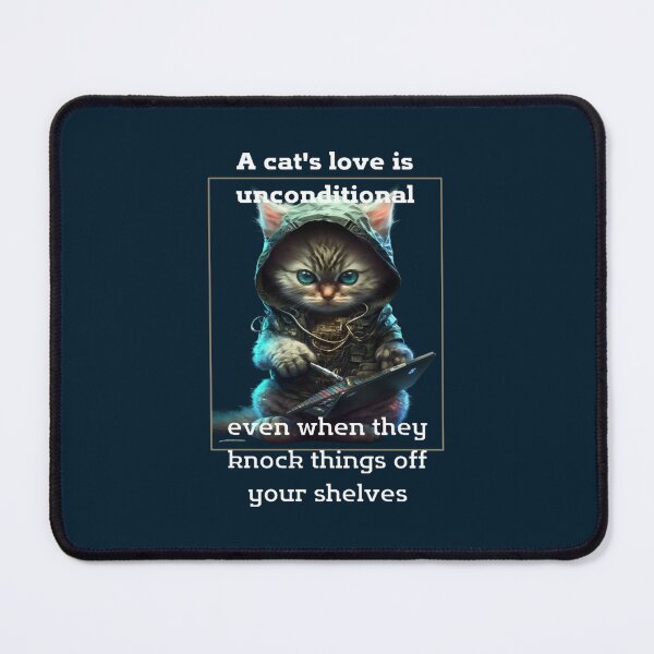 Item preview, A CAT and 39_S LOVE IS UNCONDITIONAL designed and sold by MichaelaSpinka.