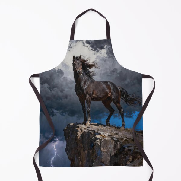 Item preview, Black Horse Cliff Lightning Storm designed and sold by KAMOCHI Art.