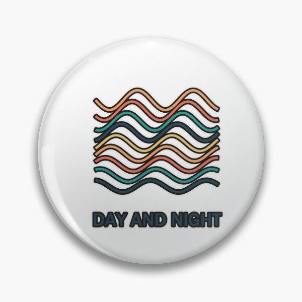 Item preview, Day and Night – Retro Waves | Minimalist Design designed and sold by Glowfy.