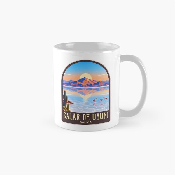 Item preview, Ilustración de viaje vintage del Salar de Uyuni designed and sold by HomeLivingCo.
