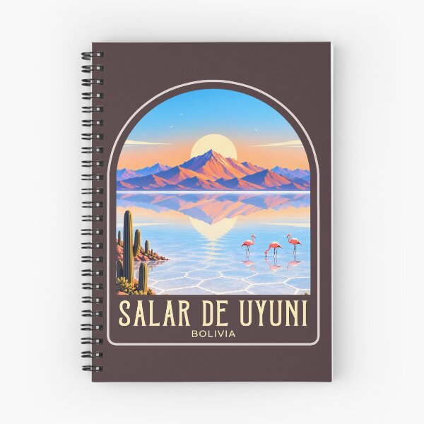 Artikelvorschau, Salar de Uyuni Vintage Reiseillustration entworfen und verkauft von HomeLivingCo.