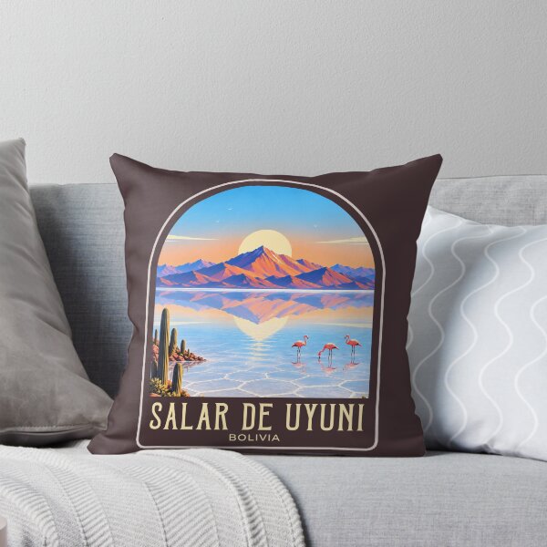 Item preview, Ilustración de viaje vintage del Salar de Uyuni designed and sold by HomeLivingCo.