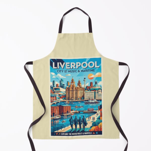 Item preview, Liverpool Travel Poster – City of Music and Maritime Art designed and sold by ArtworkNorth.