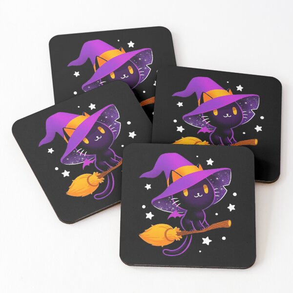 Item preview, Cat Witch Broomstick Halloween designed and sold by SFGraphicdesign.