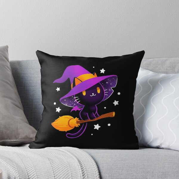 Item preview, Cat Witch Broomstick Halloween designed and sold by SFGraphicdesign.