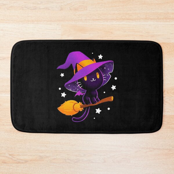Item preview, Cat Witch Broomstick Halloween designed and sold by SFGraphicdesign.