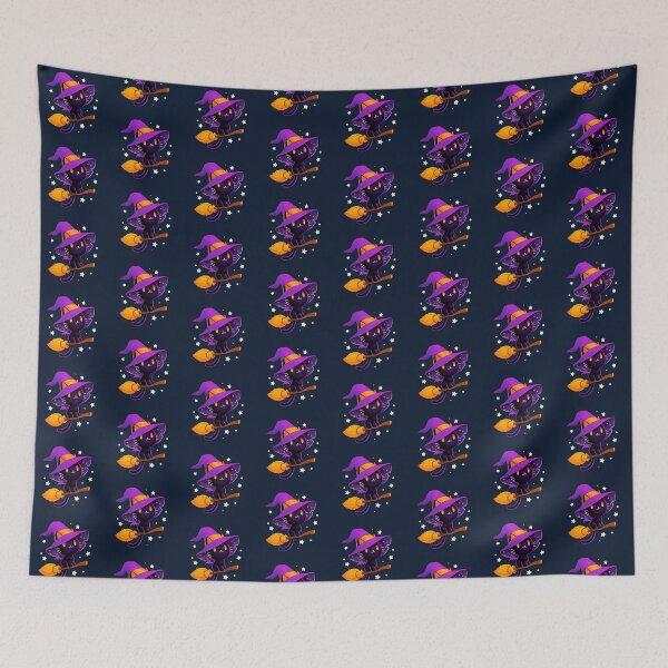 Item preview, Cat Witch Broomstick Halloween designed and sold by SFGraphicdesign.