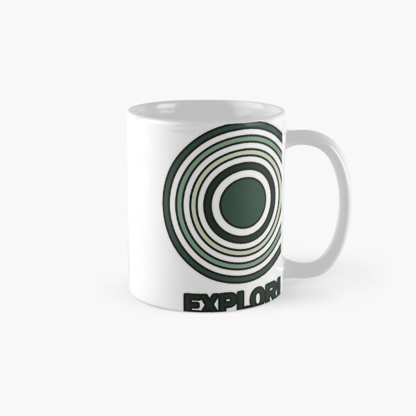 Item preview, Explore – retro badge in green | Outdoor design designed and sold by Glowfy.