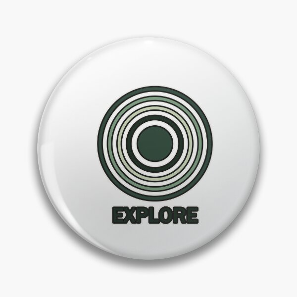 Item preview, Explore – retro badge in green | Outdoor design designed and sold by Glowfy.